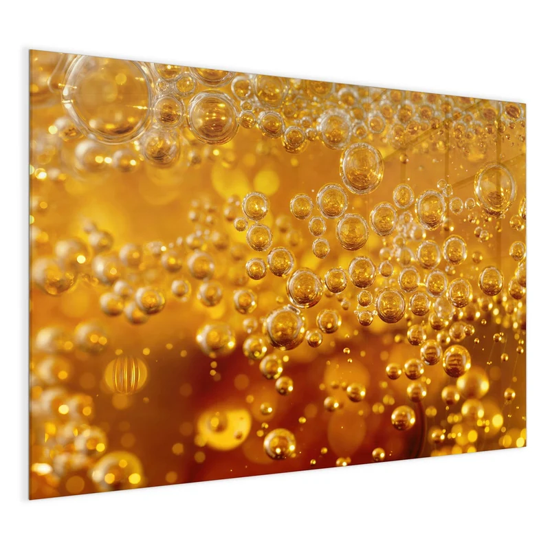 Glas Magnettafel - Sprudelnde Blasen