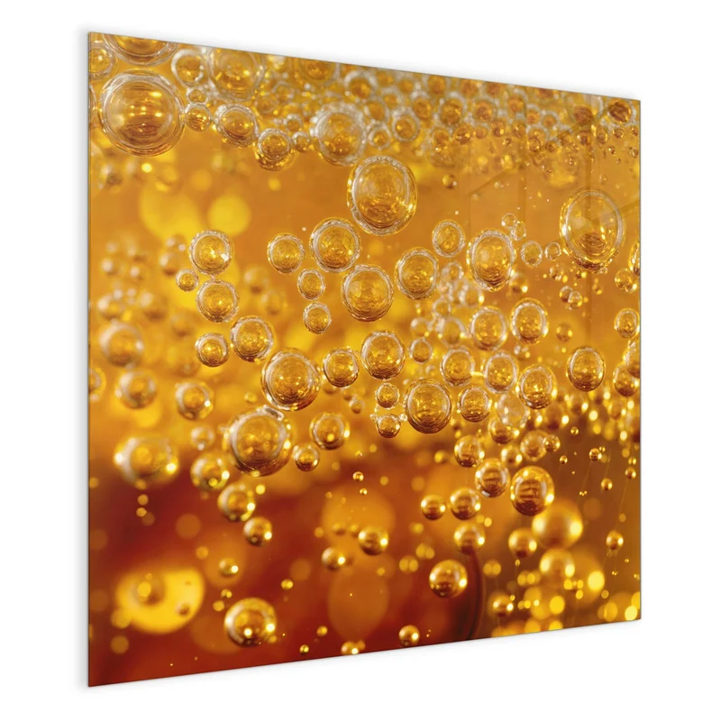 Glas Magnettafel - Sprudelnde Blasen