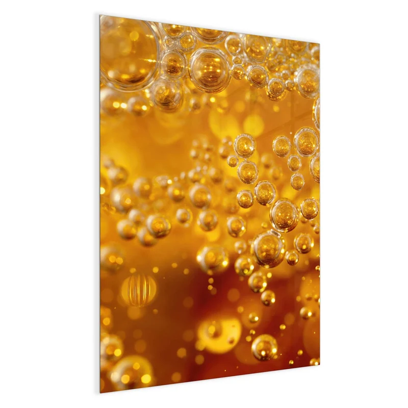Glas Magnettafel - Sprudelnde Blasen