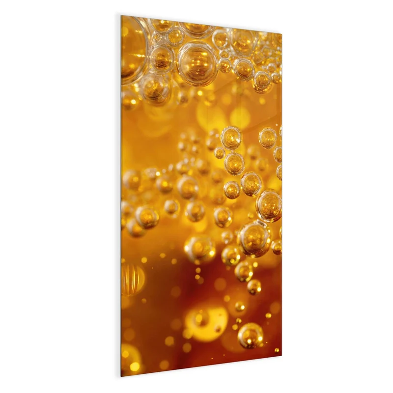 Glas Magnettafel - Sprudelnde Blasen