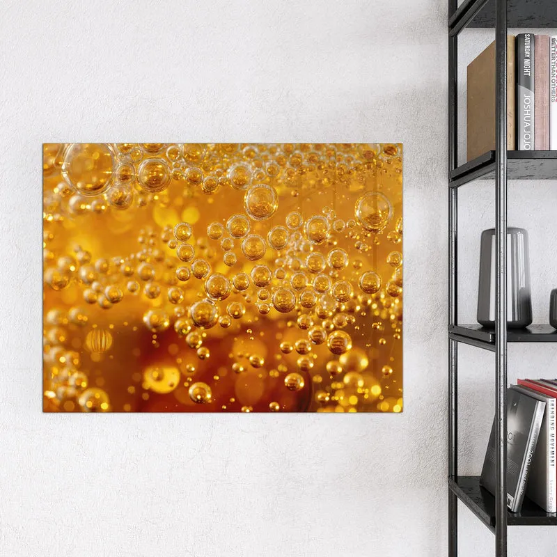 Glas Magnettafel - Sprudelnde Blasen