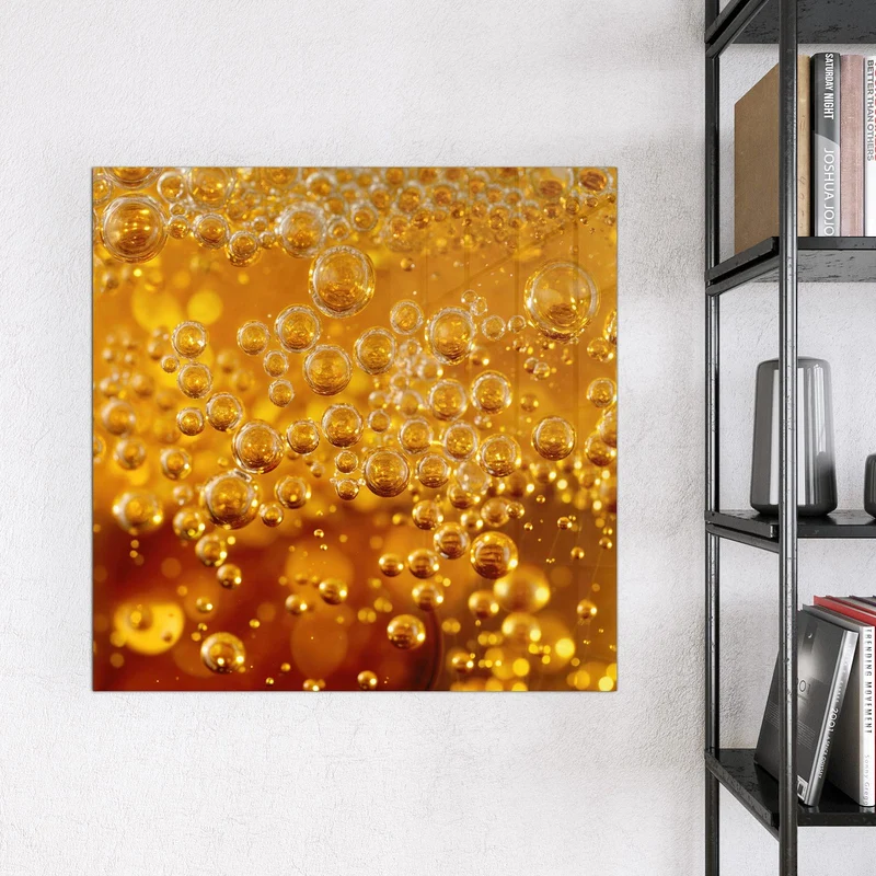 Glas Magnettafel - Sprudelnde Blasen