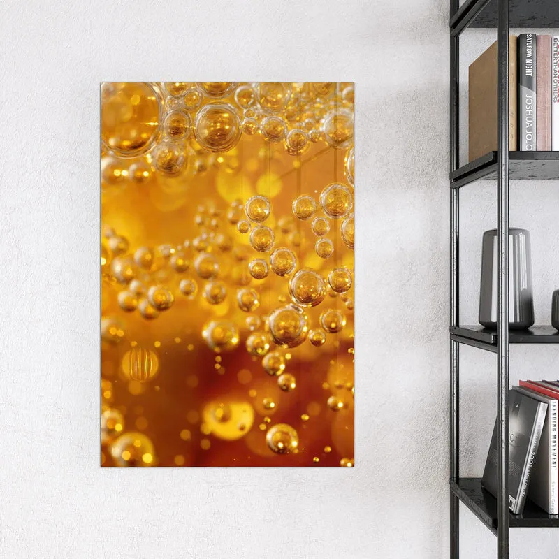 Glas Magnettafel - Sprudelnde Blasen