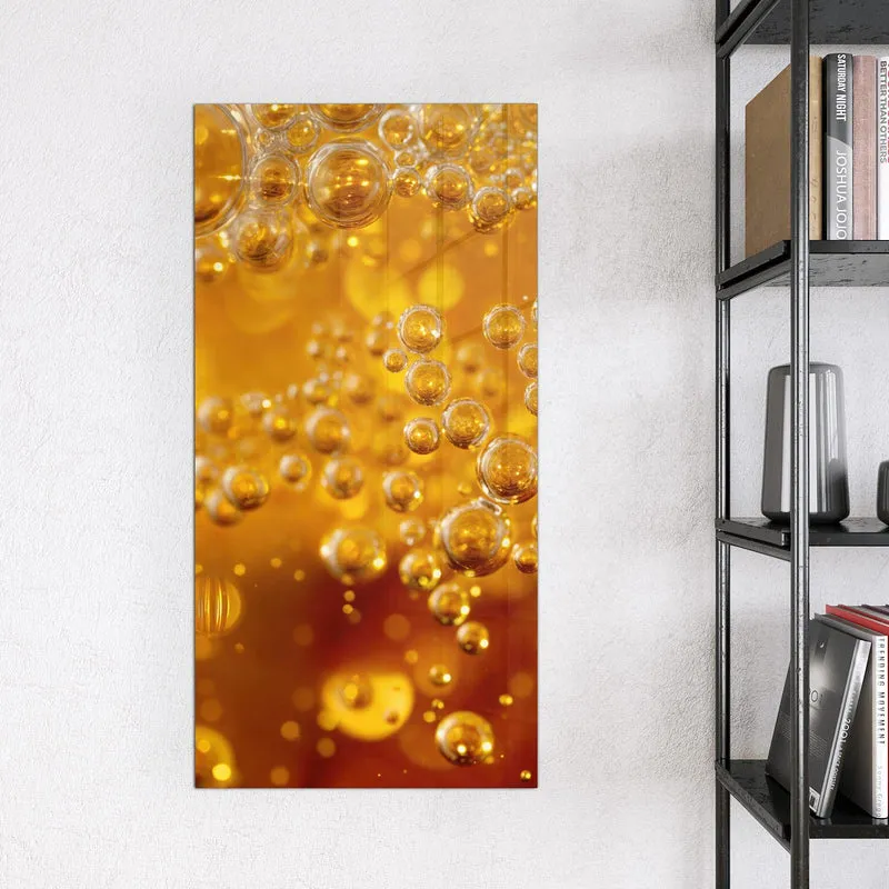 Glas Magnettafel - Sprudelnde Blasen