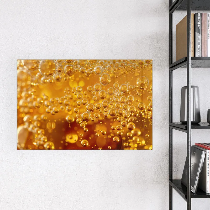 Glas Magnettafel - Sprudelnde Blasen