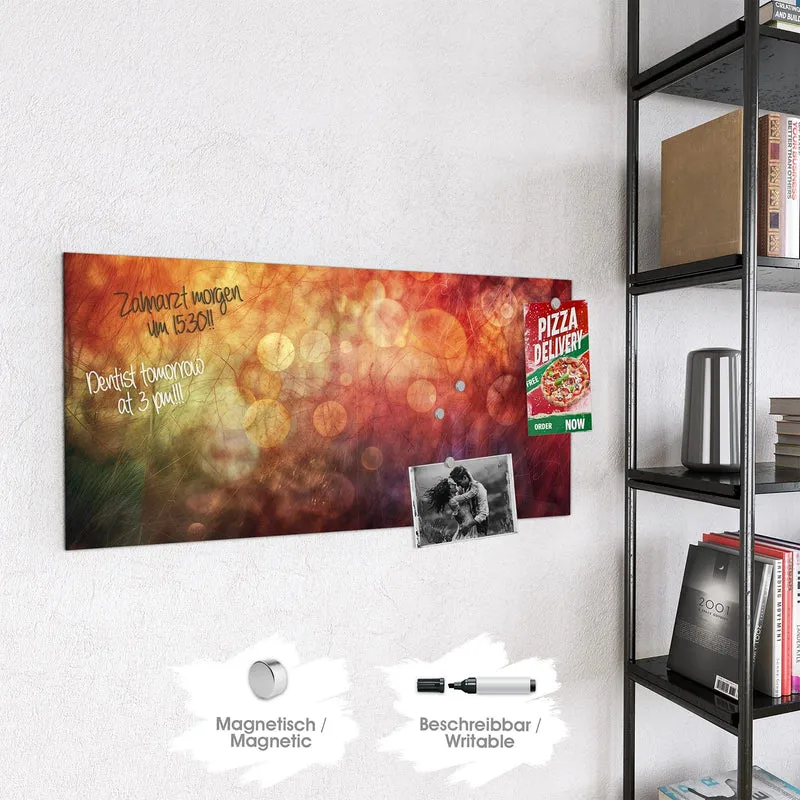 Glas Magnettafel - Abstrakte Kreise