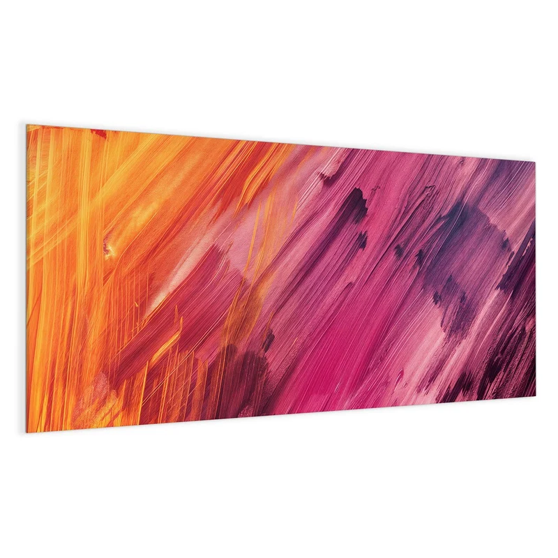 Glas Magnettafel - Diagonale Farbstriche
