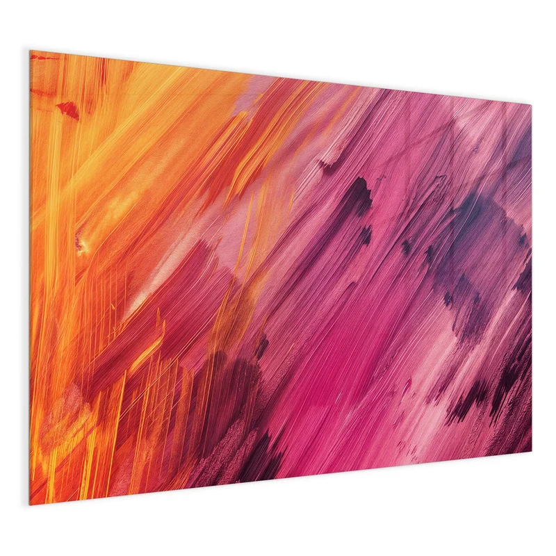 Glas Magnettafel - Diagonale Farbstriche