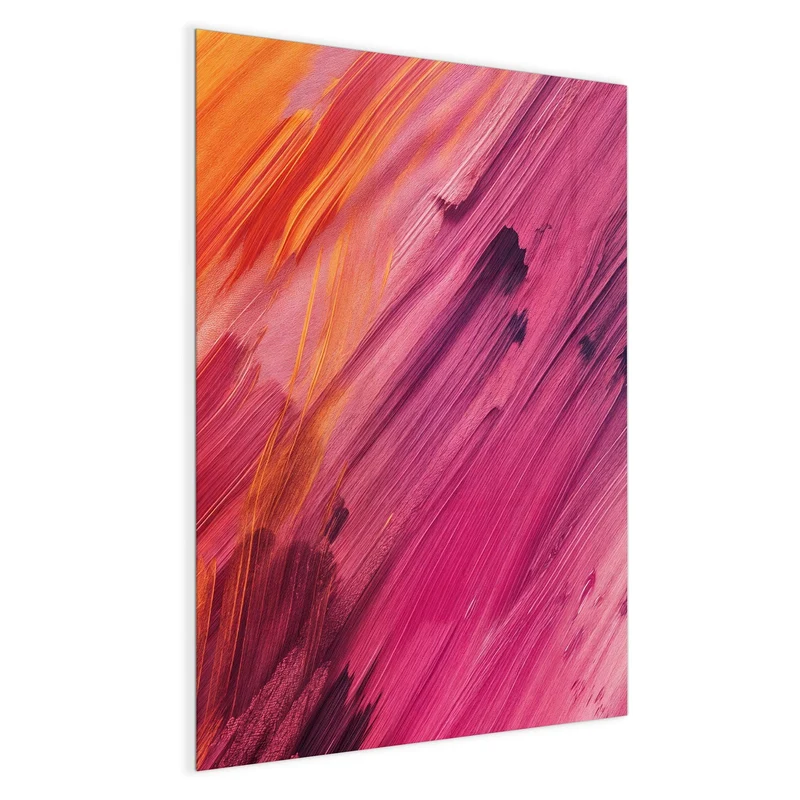 Glas Magnettafel - Diagonale Farbstriche
