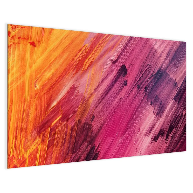 Glas Magnettafel - Diagonale Farbstriche