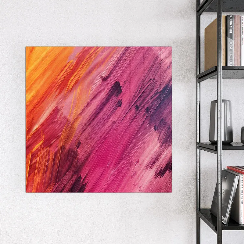 Glas Magnettafel - Diagonale Farbstriche