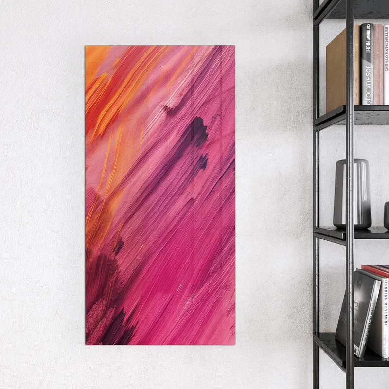 Glas Magnettafel - Diagonale Farbstriche