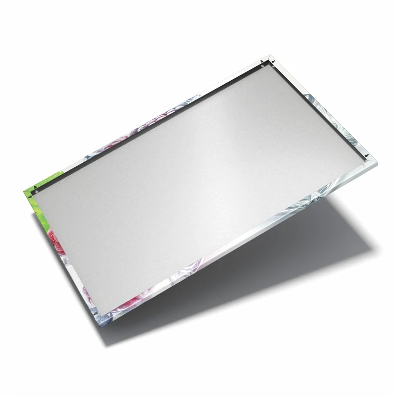 Metall Magnettafel - Beeren und Minze im Eis