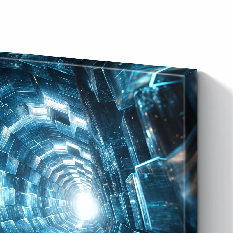 Metall Magnettafel - Futuristischer Tunnel