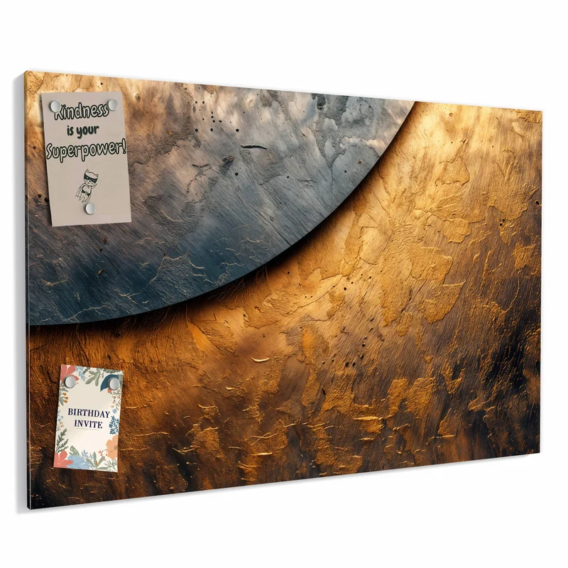 Metall Magnettafel - Abstraktes Metall