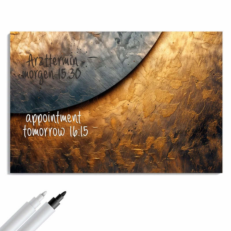 Metall Magnettafel - Abstraktes Metall