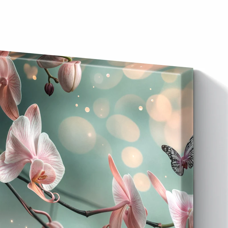 Metall Magnettafel - Orchidee am Wasser