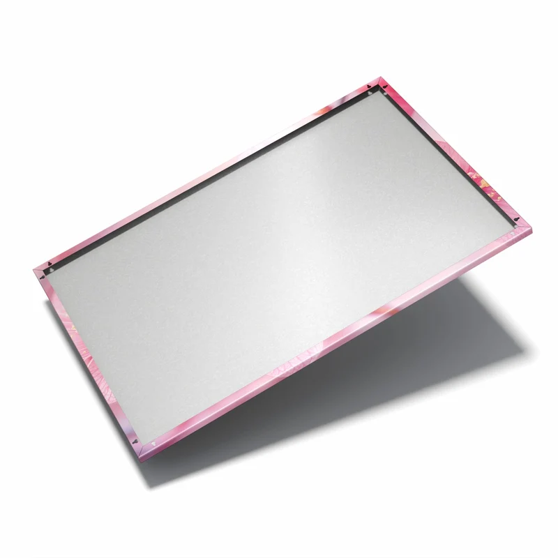 Metall Magnettafel - Drei Blüten in Pink