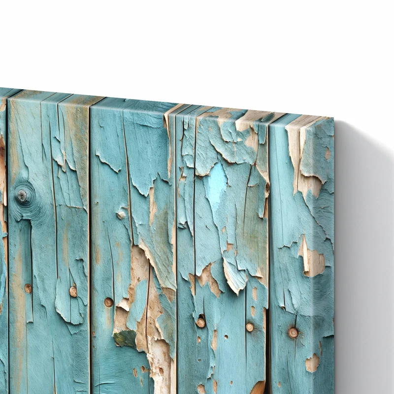 Metall Magnettafel - Abblätternde Holzplanken