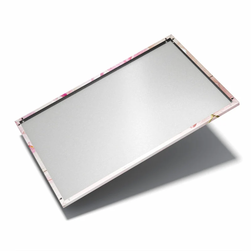 Metall Magnettafel - Orchideen auf Rosa