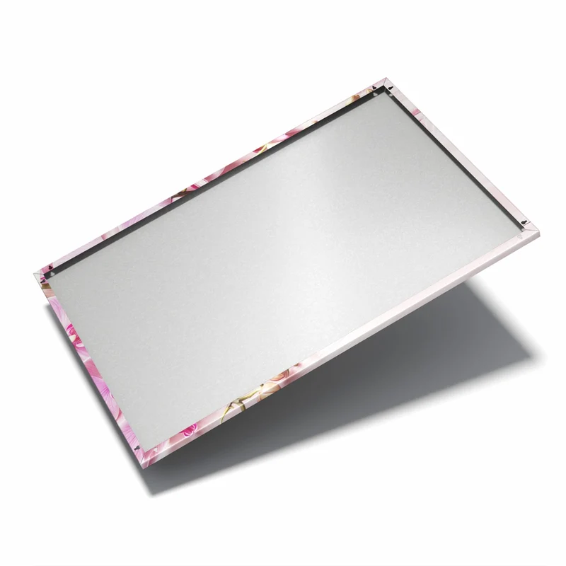 Metall Magnettafel - Rosa Orchideenzweig