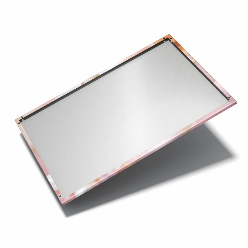 Metall Magnettafel - Blüten mit Bronzelaub
