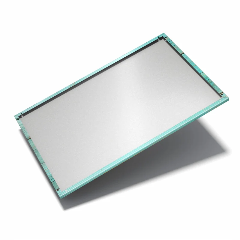 Metall Magnettafel - Türkise Holzplanken