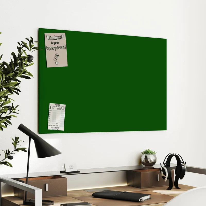 Metall Magnettafel - Tannengrün