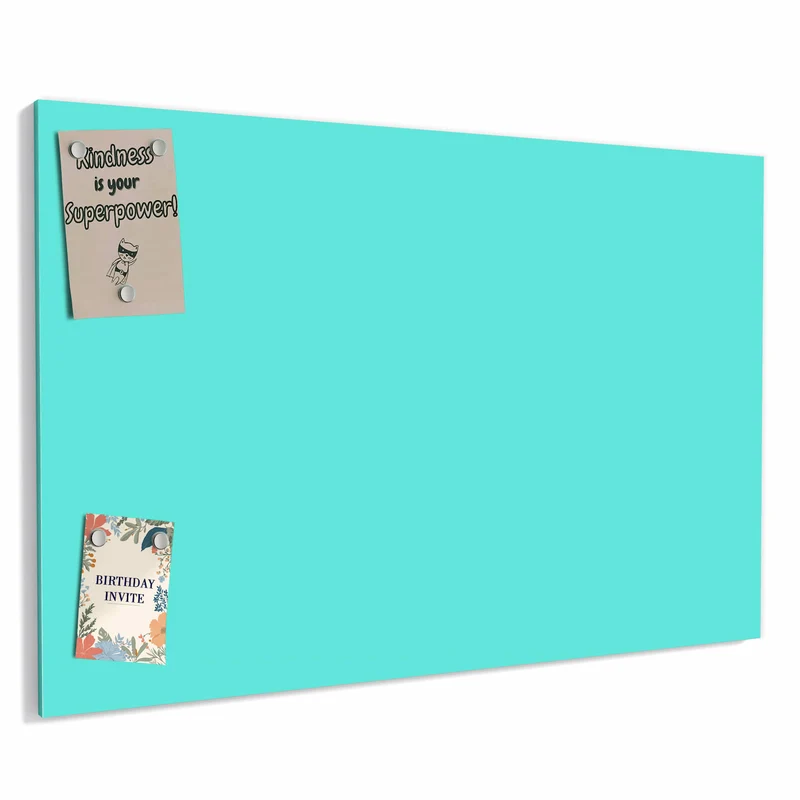 Metall Magnettafel - Mintblauer Hintergrund