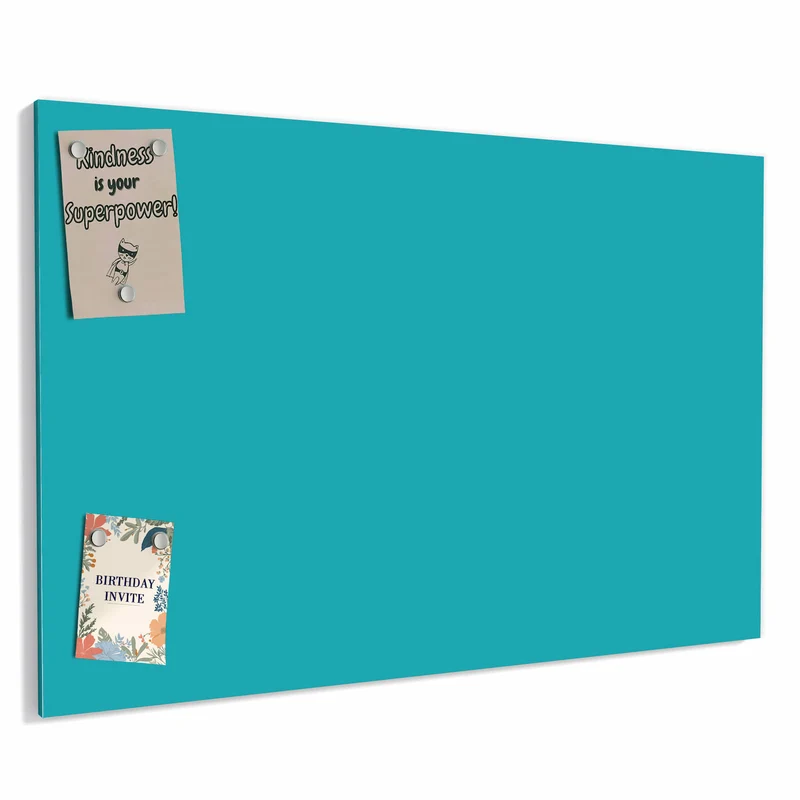 Metall Magnettafel - Lagunentürkis