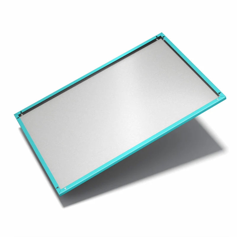Metall Magnettafel - Lagunentürkis