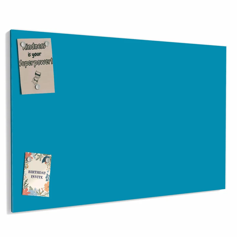 Metall Magnettafel - Petrolblau