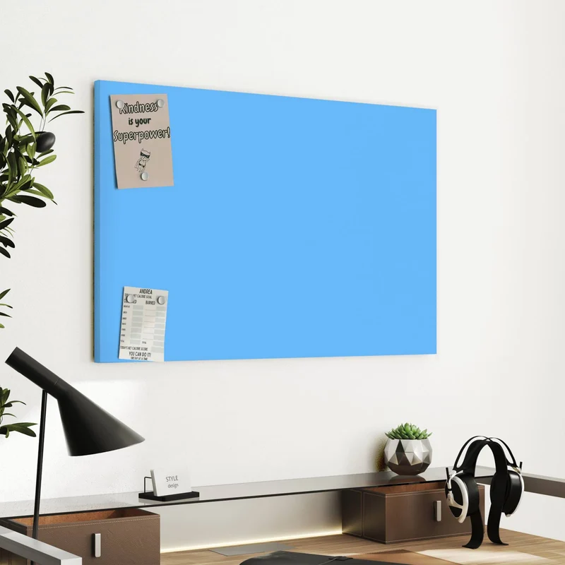 Metall Magnettafel - Himmelblauer Hintergrund