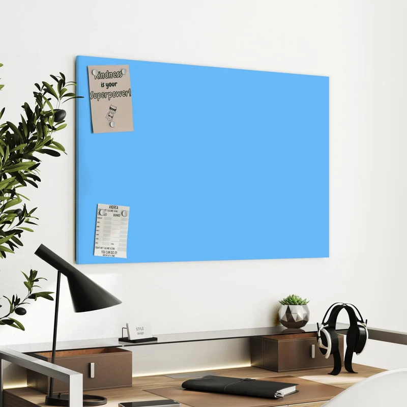 Metall Magnettafel - Himmelblauer Hintergrund