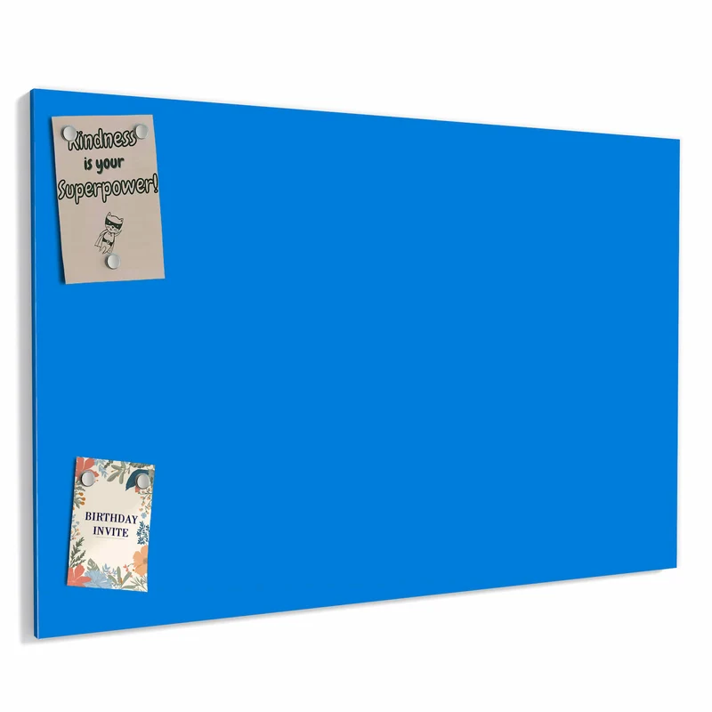 Metall Magnettafel - Azurblau