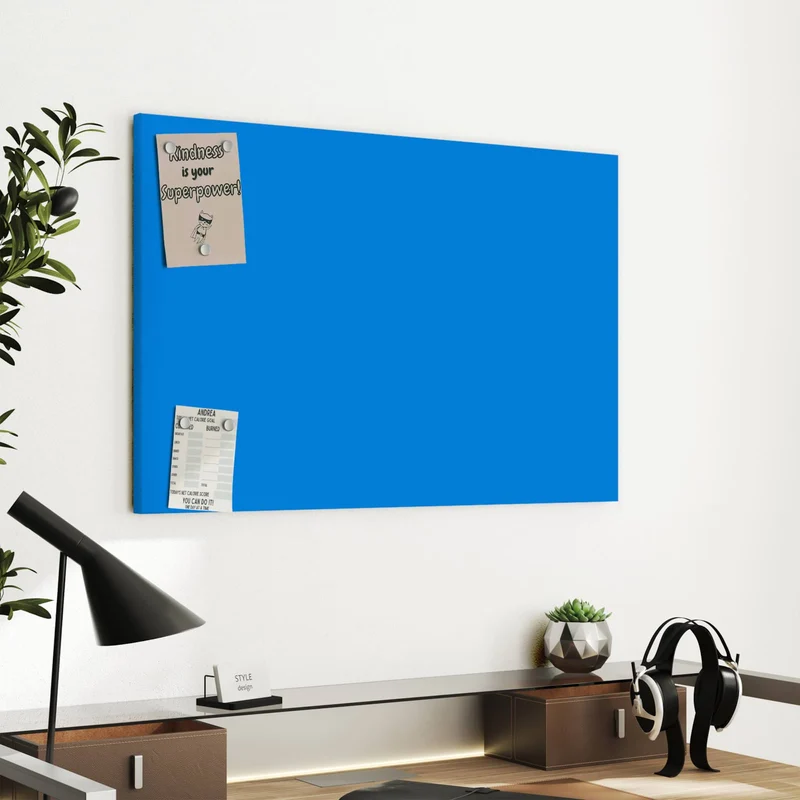 Metall Magnettafel - Azurblau