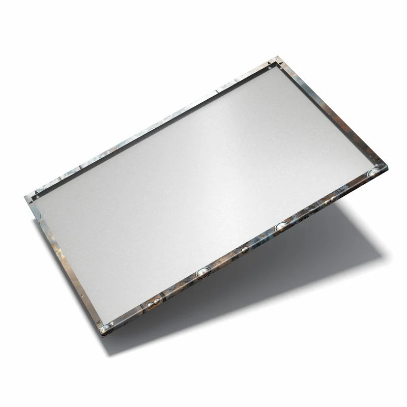 Metall Magnettafel - Stahlplatte mit Nieten