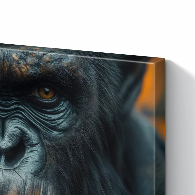 Metall Magnettafel - Rauchender Affe