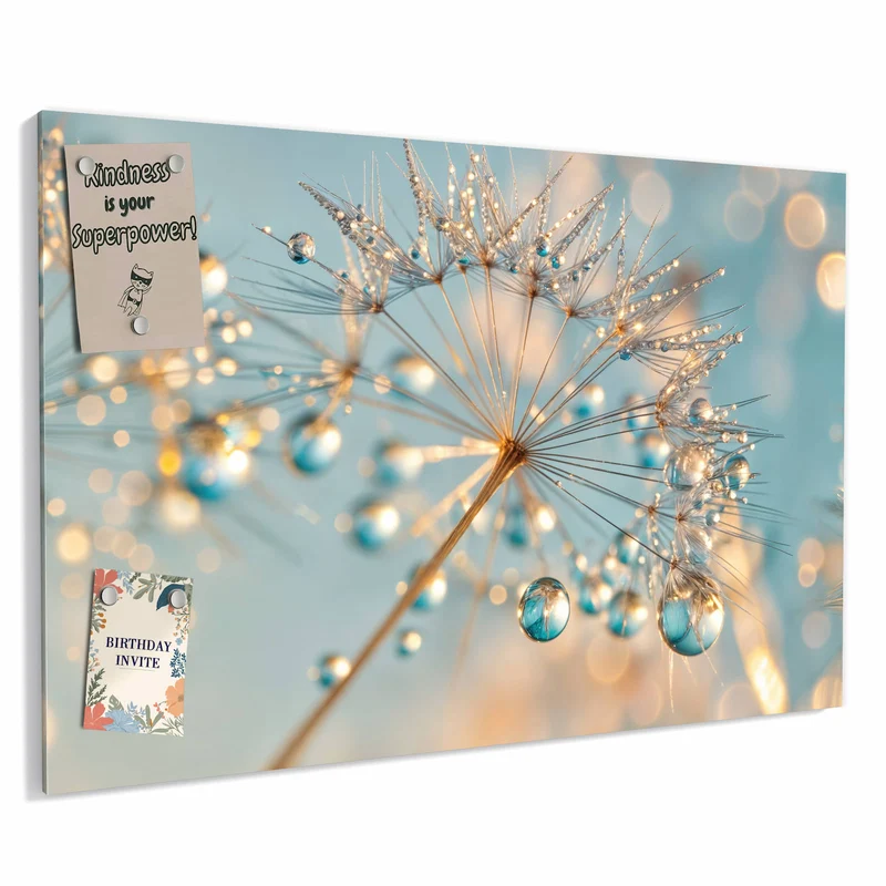 Metall Magnettafel - Pusteblume am Himmel