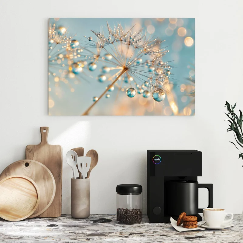 Metall Magnettafel - Pusteblume am Himmel