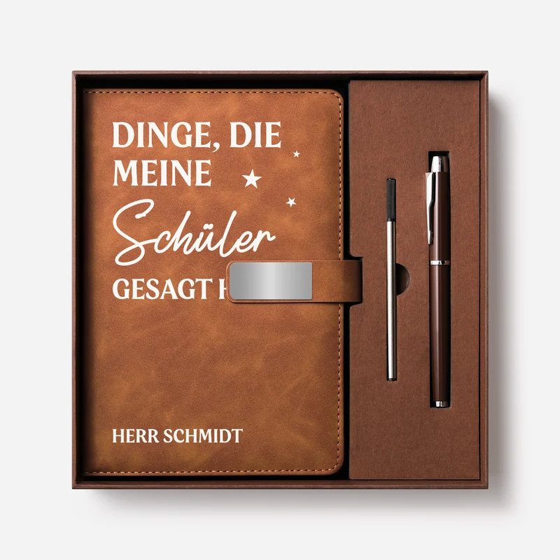Dinge Die Meine Schüler Gesagt Haben - Personalisierte Geschenke Lehrerin | Notizbuch Mit Stift
