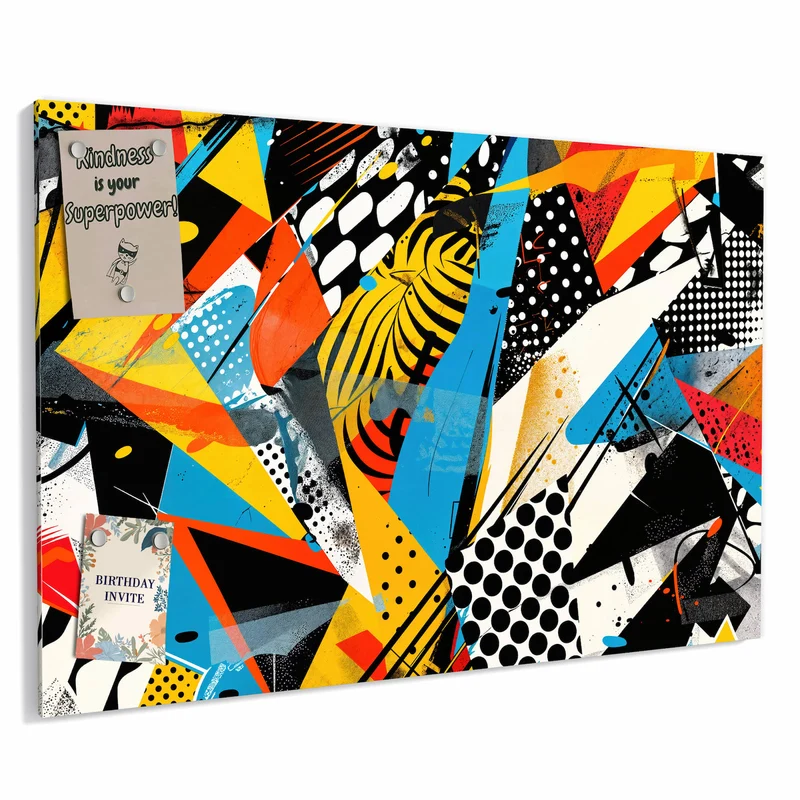 Metall Magnettafel - Pop Art Collage