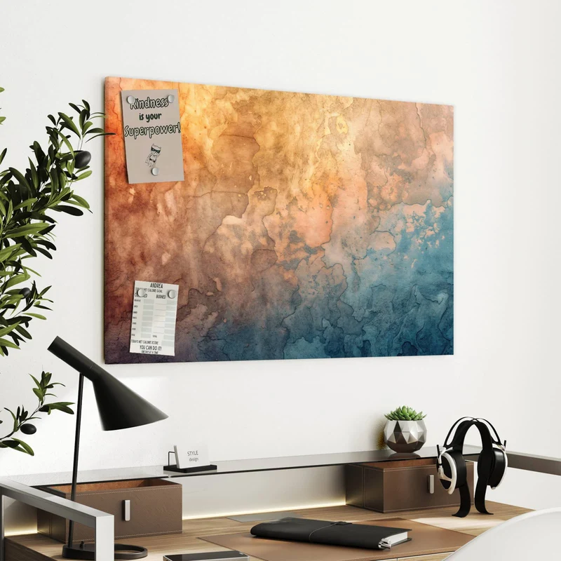 Metall Magnettafel - Aquarellkunst