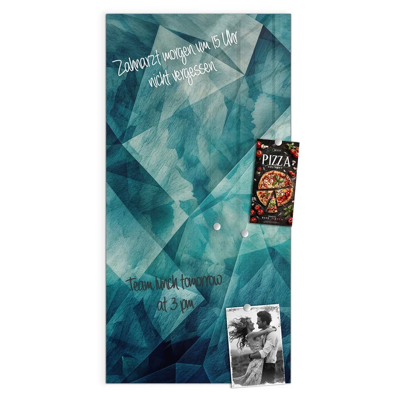 Glas Magnettafel - Abstrakte Geometrie