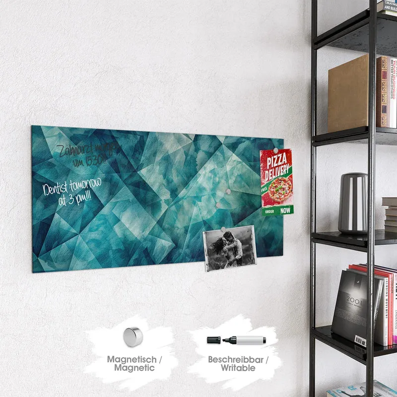Glas Magnettafel - Abstrakte Geometrie