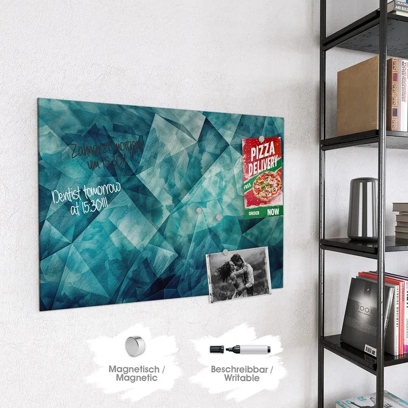 Glas Magnettafel - Abstrakte Geometrie
