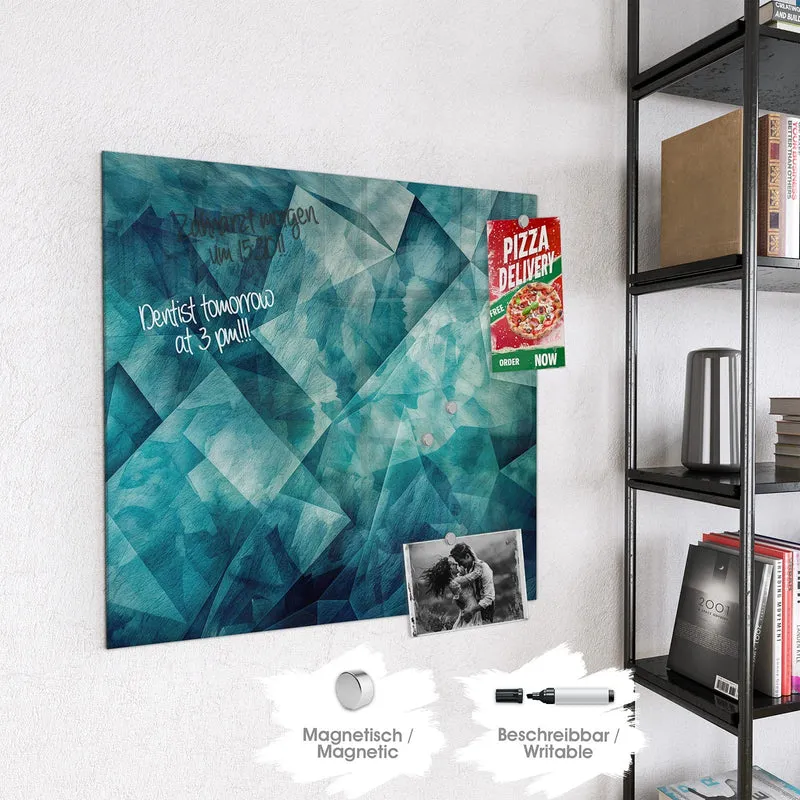 Glas Magnettafel - Abstrakte Geometrie