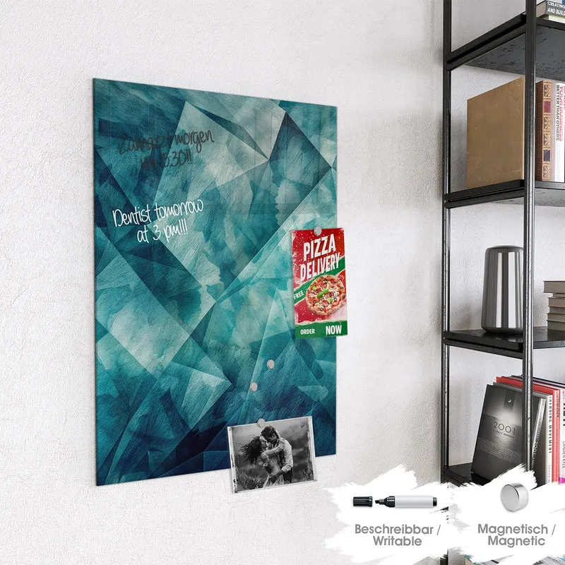 Glas Magnettafel - Abstrakte Geometrie