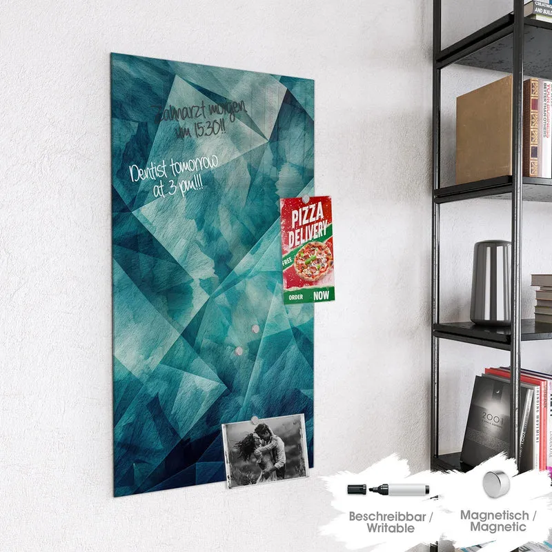 Glas Magnettafel - Abstrakte Geometrie