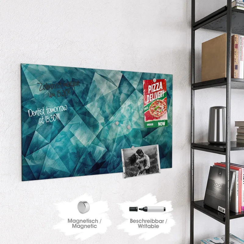 Glas Magnettafel - Abstrakte Geometrie